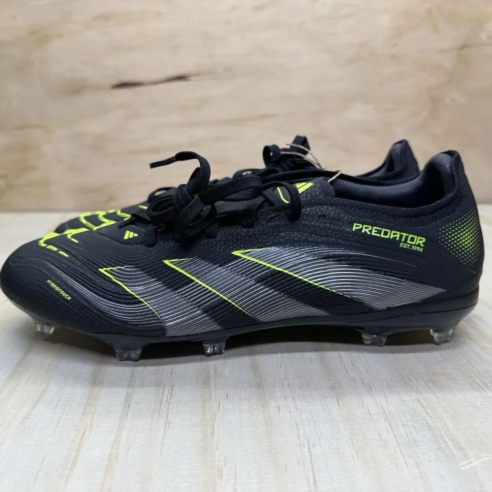NEW Adidas Predator Pro Firm Ground Soccer Cleats Black Mens Size 10 JI1197